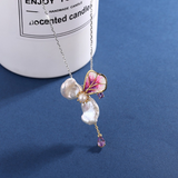 Flower-Shaped Pearl Pendant - S925 Silver