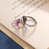 Flower-Shaped Pearl Ring - S925 Silver