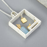 Minimalist Home-Shaped Pendant - S925 Silver