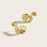 Gold-Plated CZ Stone Earrings - S925 Silver