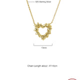 Heart-Shaped Necklace - S925 Silver