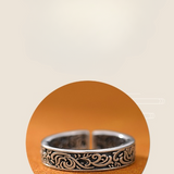 Adjustable Engraved Ring - S925 Silver