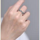 Adjustable Engraved Ring - S925 Silver