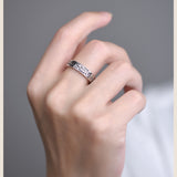 Adjustable Engraved Ring - S925 Silver