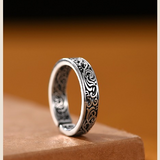 Adjustable Engraved Ring - S925 Silver