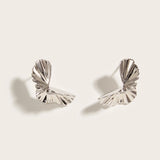 White Gold Platinum-Plated Earrings-S925 Silver