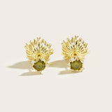 Gold-Plated White Pearl Earrings- S925 Silver