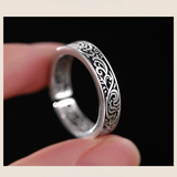 Adjustable Engraved Ring - S925 Silver