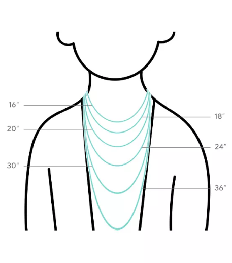  Necklaces & Pendants Size Guide Image