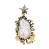 White Natural Pearl Pendant - S925 Silver