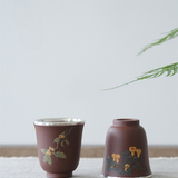 Sand Ancient Method Hand-painted Tea Cup Set - S 999 Silver