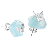 Blue Aquamarine Earrings - S925 Silver