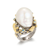 White Natural Pearl Ring - S925 Silver