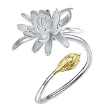 Gold-Plated Epiphyllum Ring - S925 Silver