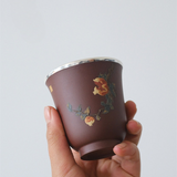 Sand Ancient Method Hand-painted Tea Cup Set - S 999 Silver