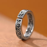 Adjustable Engraved Ring - S925 Silver