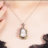 White Natural Pearl Pendant - S925 Silver