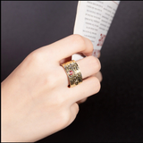 Red Garnet Stone Ring - S925 Silver