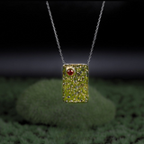 Red Garnet Stone Pendant - S925 Silver