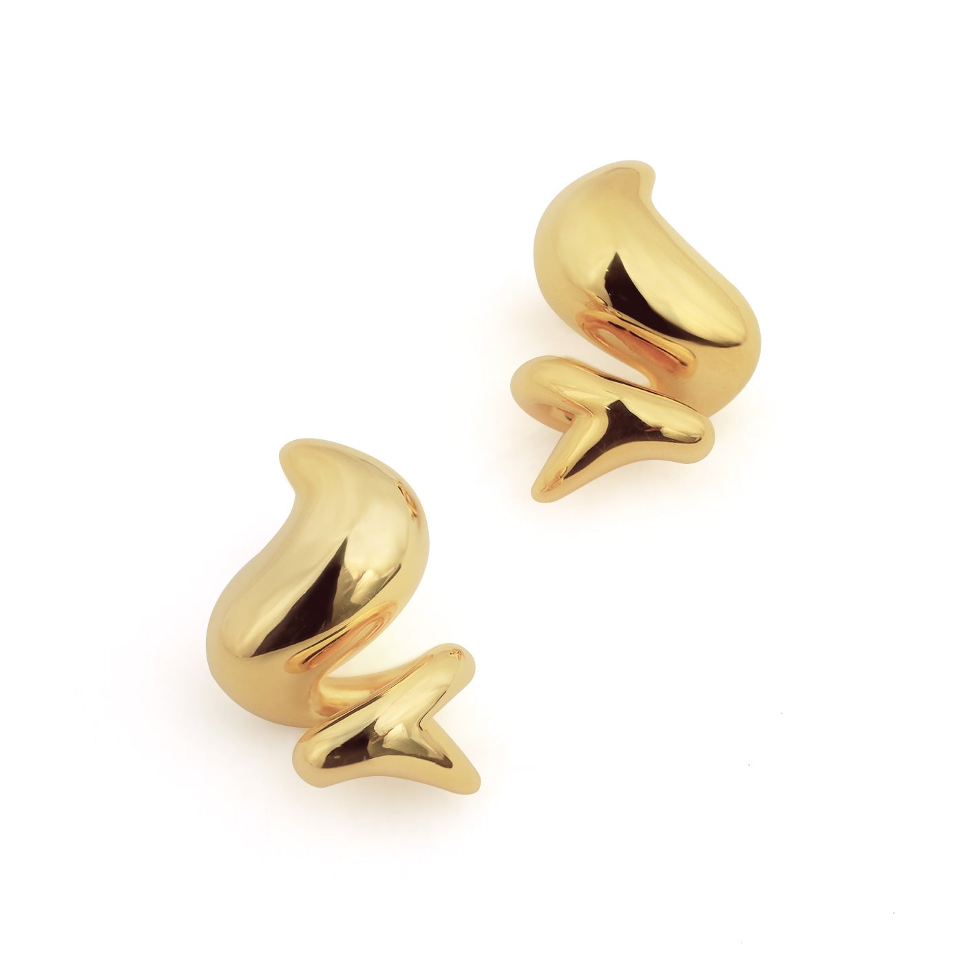 Gold-Plated Ice Cream Shaped Earrings - S999 Silver